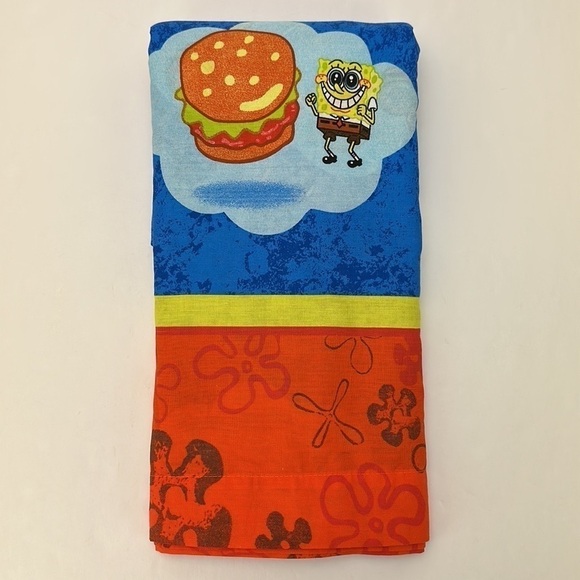 Nickelodeon SpongeBob SquarePants 2004 Viacom Intl Full Sheet Flat Only - Picture 2 of 11